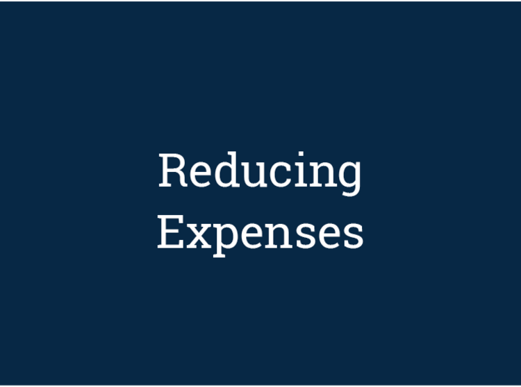 Reducing Expenses